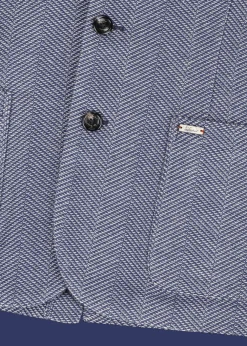 Herren Luis Trenker Jersey-Blazer Mit Fischgrätmuster Luigis