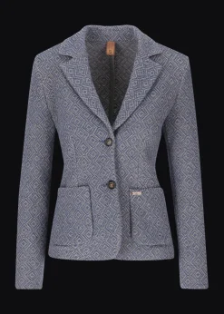 Damen Luis Trenker Jerseyblazer Mit Muster Lurosella