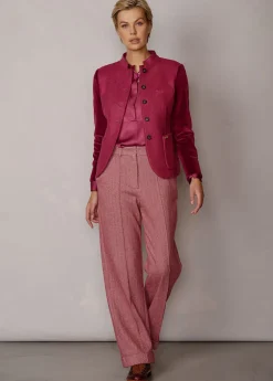 Damen Luis Trenker Jersey-Hose Mit Fischgrätmuster Lularina