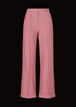 Damen Luis Trenker Jersey-Hose Mit Fischgrätmuster Lularina