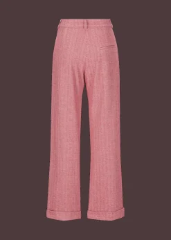 Damen Luis Trenker Jersey-Hose Mit Fischgrätmuster Lularina