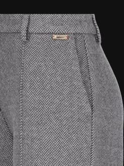 Damen Luis Trenker Jersey-Hose Mit Fischgrätmuster Lularina