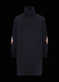 Damen Luis Trenker Jersey-Kleid Mit Rollkragen Ludaria