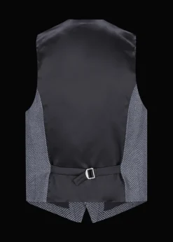 Herren Luis Trenker Jersey-Weste Mit Fischgrätmuster Lusebastian