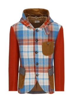 Herren Luis Trenker Kapuzenblazer Im Materialmix Lusamuel