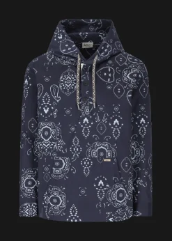 Herren Luis Trenker Kapuzenhemd Mit Bandana-Print Lucram