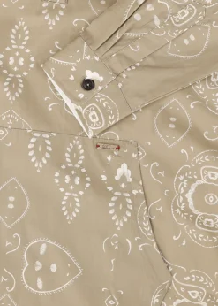 Herren Luis Trenker Kapuzenhemd Mit Bandana-Print Lucram