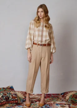 Damen Luis Trenker Karierte Bluse Lugiada