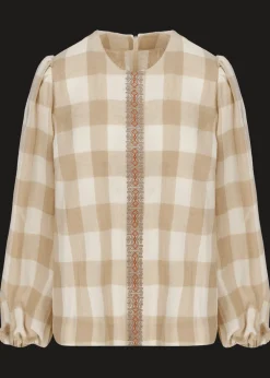 Damen Luis Trenker Karierte Bluse Lugiada