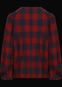 Damen Luis Trenker Karierte Bluse Lugiada