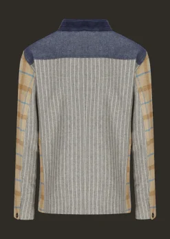 Herren Luis Trenker Karierter Materialmix-Blazer Lugionas