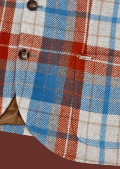 Herren Luis Trenker Karierter Wollmix-Blazer Lusandro