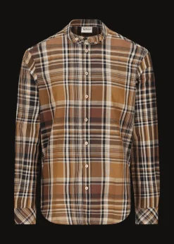 Herren Luis Trenker Kariertes Hemd Mit Stehkragen Lubernet