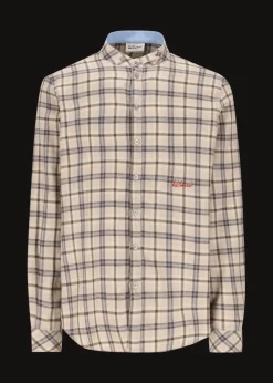 Herren Luis Trenker Kariertes Hemd Mit Stehkragen Lubernet