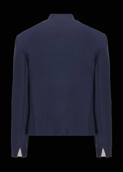 Damen Luis Trenker Kastenförmiger Jersey-Blazer Lusofia