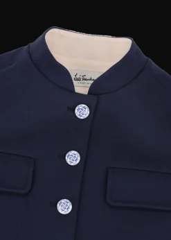 Damen Luis Trenker Kastenförmiger Jersey-Blazer Lusofia