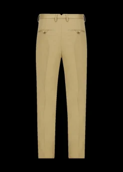 Herren Luis Trenker Khakifarbene Bundfalten-Hose Lustro