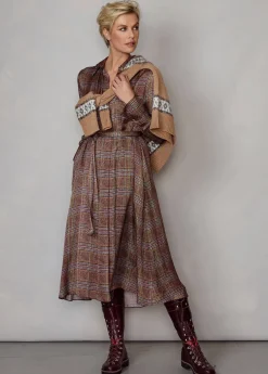 Damen Luis Trenker Kleid Mit Prince Of Wales Print Lueloisa