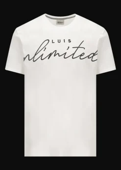 Herren Luis Trenker Kurzarmshirt Mit Slogan Luis Unlimited