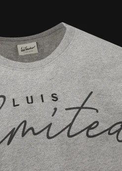 Herren Luis Trenker Kurzarmshirt Mit Slogan Luis Unlimited