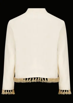 Damen Luis Trenker Kurzer Blazer Mit Stickerei Und Bommeln Lurachele