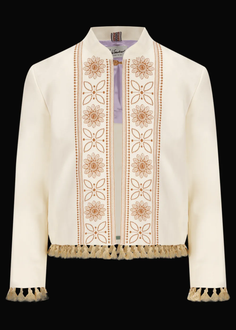 Damen Luis Trenker Kurzer Blazer Mit Stickerei Und Bommeln Lurachele