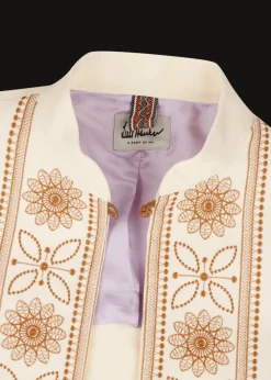 Damen Luis Trenker Kurzer Blazer Mit Stickerei Und Bommeln Lurachele