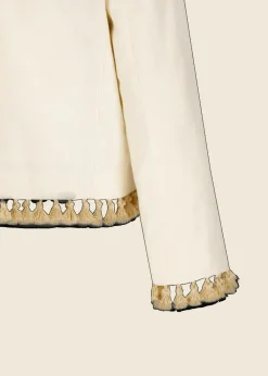 Damen Luis Trenker Kurzer Blazer Mit Stickerei Und Bommeln Lurachele