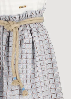 Damen Luis Trenker Kurzärmeliges Kleid Im Materialmix Luclelia