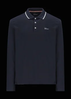 Herren Luis Trenker Langarm-Polo Luberneto