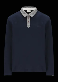 Herren Luis Trenker Langarm-Poloshirt Lufante