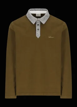 Herren Luis Trenker Langarm-Poloshirt Lufante