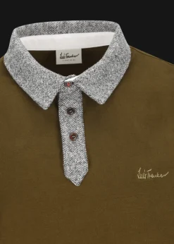 Herren Luis Trenker Langarm-Poloshirt Lufante