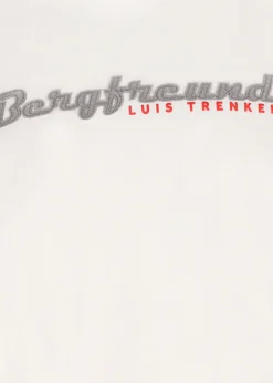 Herren Luis Trenker Langarmshirt Mit Schriftzug Bergfreund