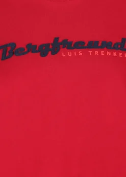 Herren Luis Trenker Langarmshirt Mit Schriftzug Bergfreund