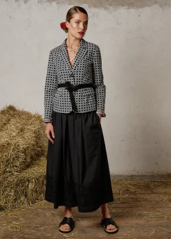 Damen Luis Trenker Langer Baumwollrock Mit Stickerei Lunatalia