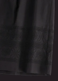 Damen Luis Trenker Langer Baumwollrock Mit Stickerei Lunatalia