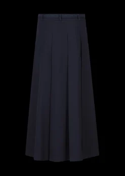 Damen Luis Trenker Langer Faltenrock Aus Baumwollstretch Lumatilda