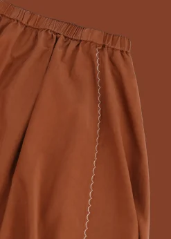 Damen Luis Trenker Langer Rock Aus Seiden-Baumwoll-Mix Lumorgana