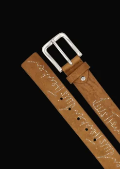 Herren Luis Trenker Ledergürtel Mit Nieten Lufabian