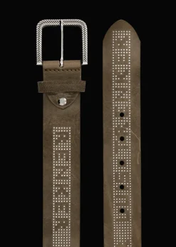 Herren Luis Trenker Ledergürtel Mit Nieten Lufabian