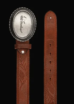 Herren Luis Trenker Ledergürtel Mit Reliefdruck Lufan