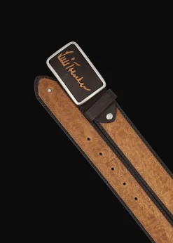 Herren Luis Trenker Ledergürtel Mit Reliefdruck Lufaro