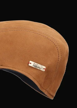 Damen/Herren Luis Trenker Leder-Schiebermütze Lumbertos