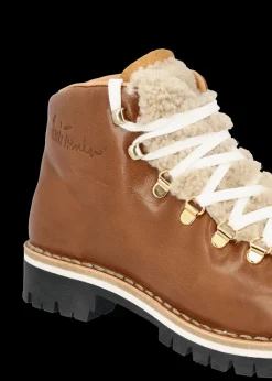 Damen Luis Trenker Lederschuh Mit Lammfellzunge Lupaolina