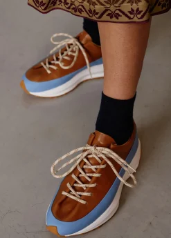 Damen Luis Trenker Ledersneaker Mit Plateausohle Luleandras