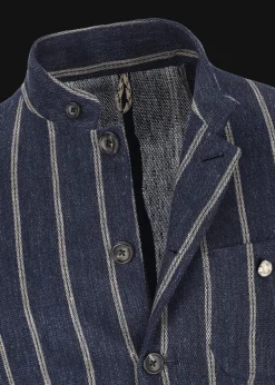 Herren Luis Trenker Leinenblazer Mit Nadelstreifen Lusandro