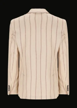 Herren Luis Trenker Leinenblazer Mit Nadelstreifen Lusimone