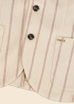 Herren Luis Trenker Leinenblazer Mit Nadelstreifen Lusandro