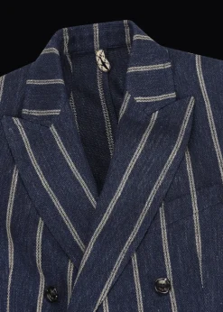 Herren Luis Trenker Leinenblazer Mit Nadelstreifen Lusimone